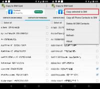 Come spostare i contatti del telefono sulla carta SIM su Android